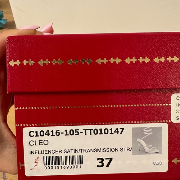 Authentic Rene Caovilla Cleo Crystal Wrap Sandals Heels - Picture 7 of 8